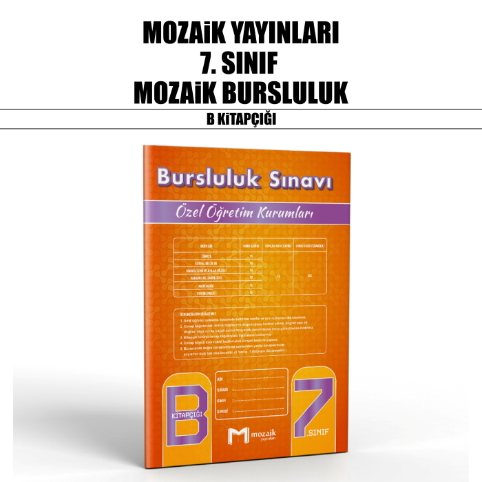 MOZAİK 07.SINIF ÖZEL ÖĞR.BURSLULUK B - 25-26